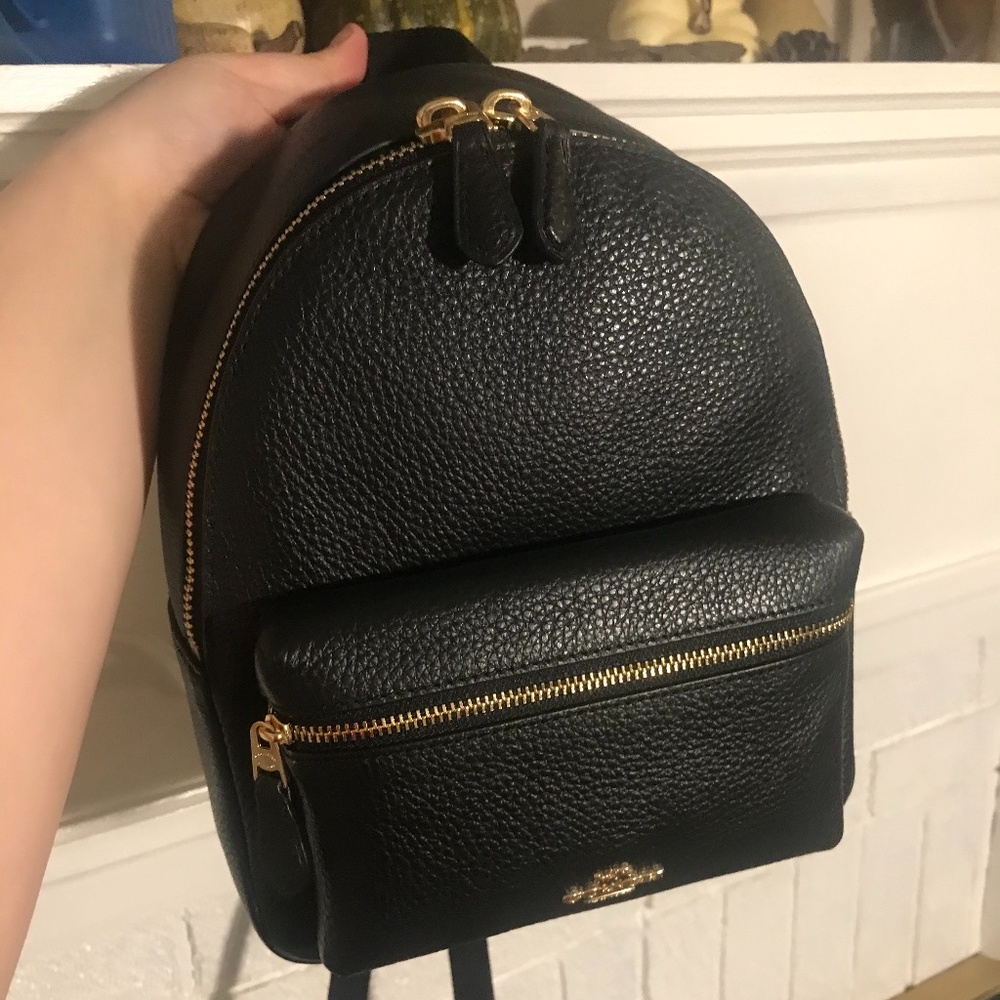 Black Coach mini-backpack